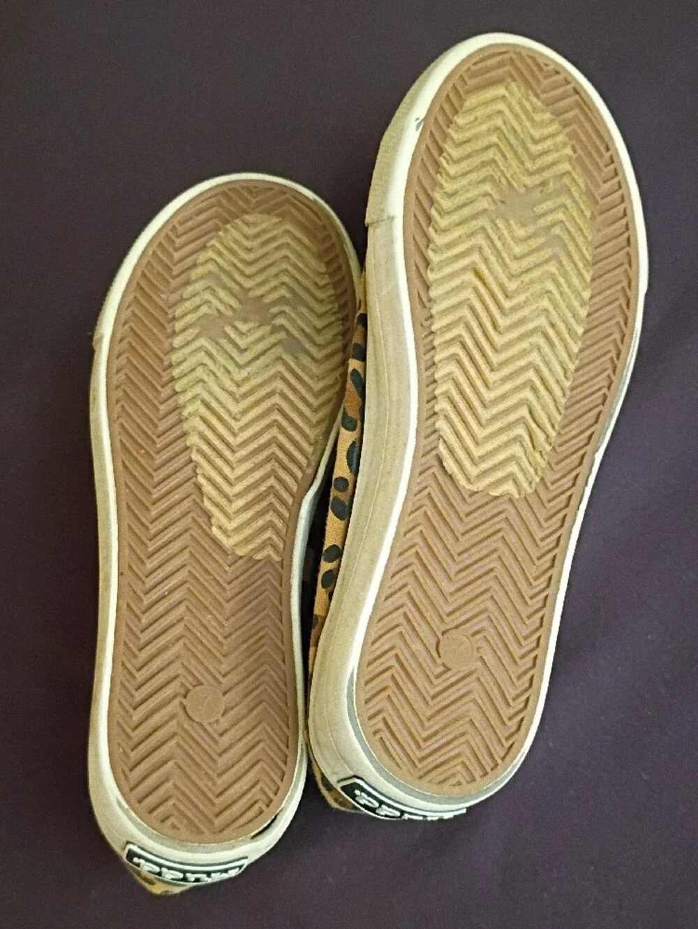 Mudd Women's Leopard Print Slip-On Sneakers - Tan/Black Size 7